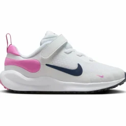 Nike Laufen|Laufschuhe<· Revolution 7 white-midnight navy-playful pink
