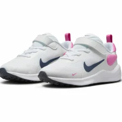 Nike Laufen|Laufschuhe<· Revolution 7 white-midnight navy-playful pink
