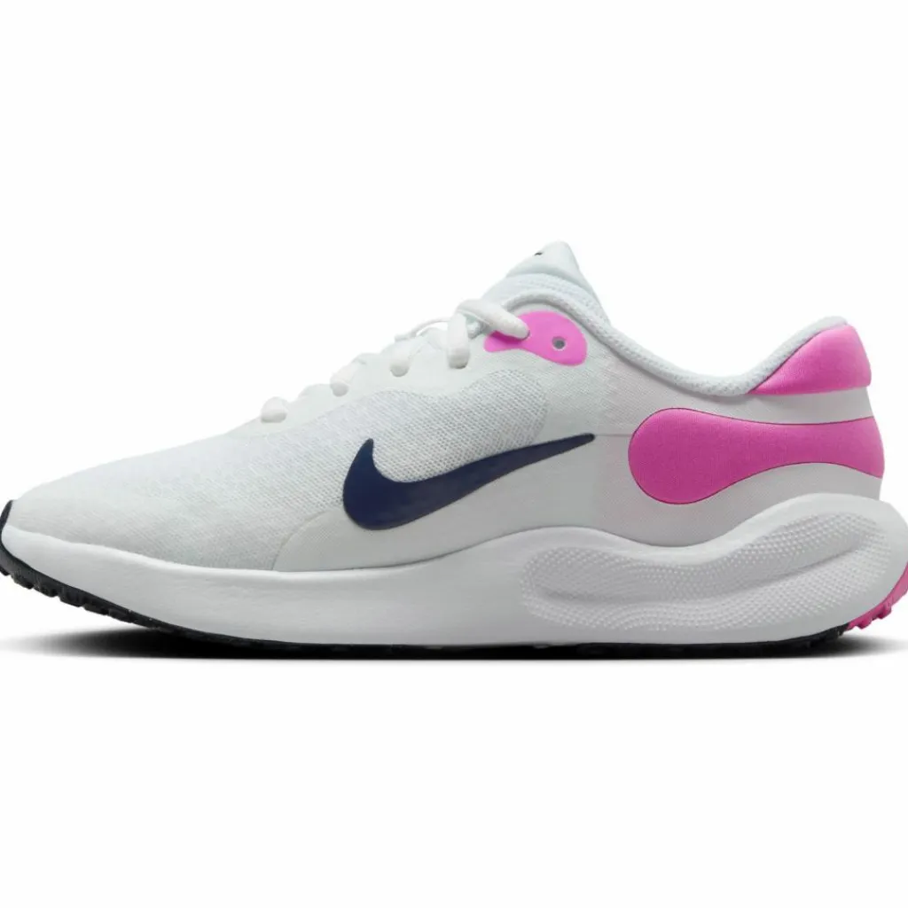 Nike Laufen|Laufschuhe<· REVOLUTION 7 GS white-midnight navy-playful pink
