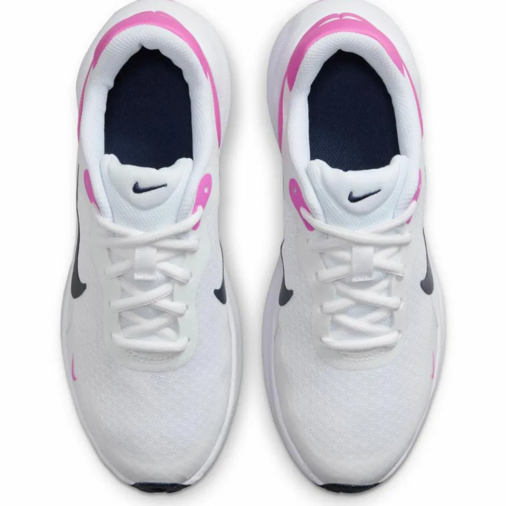 Nike Laufen|Laufschuhe<· REVOLUTION 7 GS white-midnight navy-playful pink
