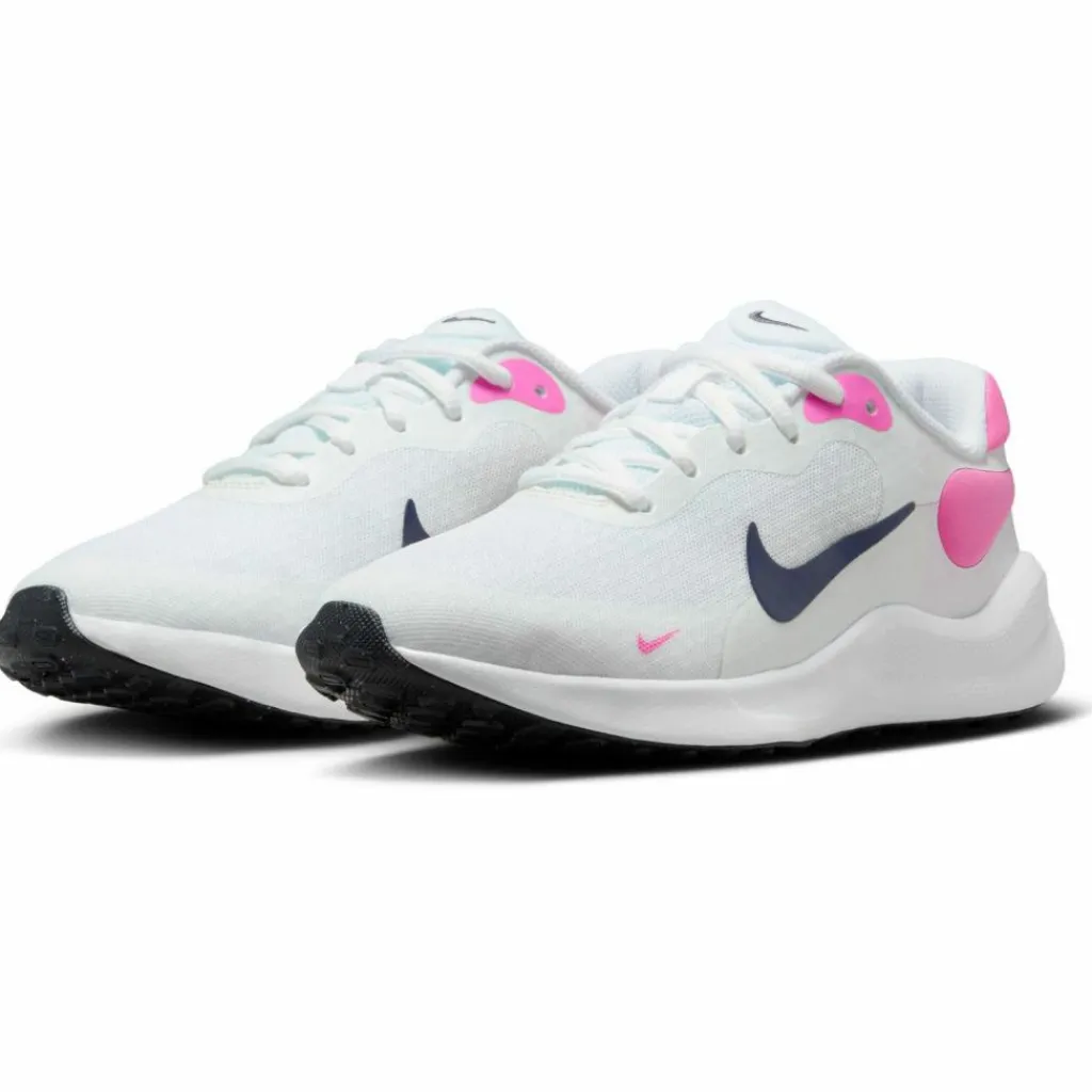 Nike Laufen|Laufschuhe<· REVOLUTION 7 GS white-midnight navy-playful pink