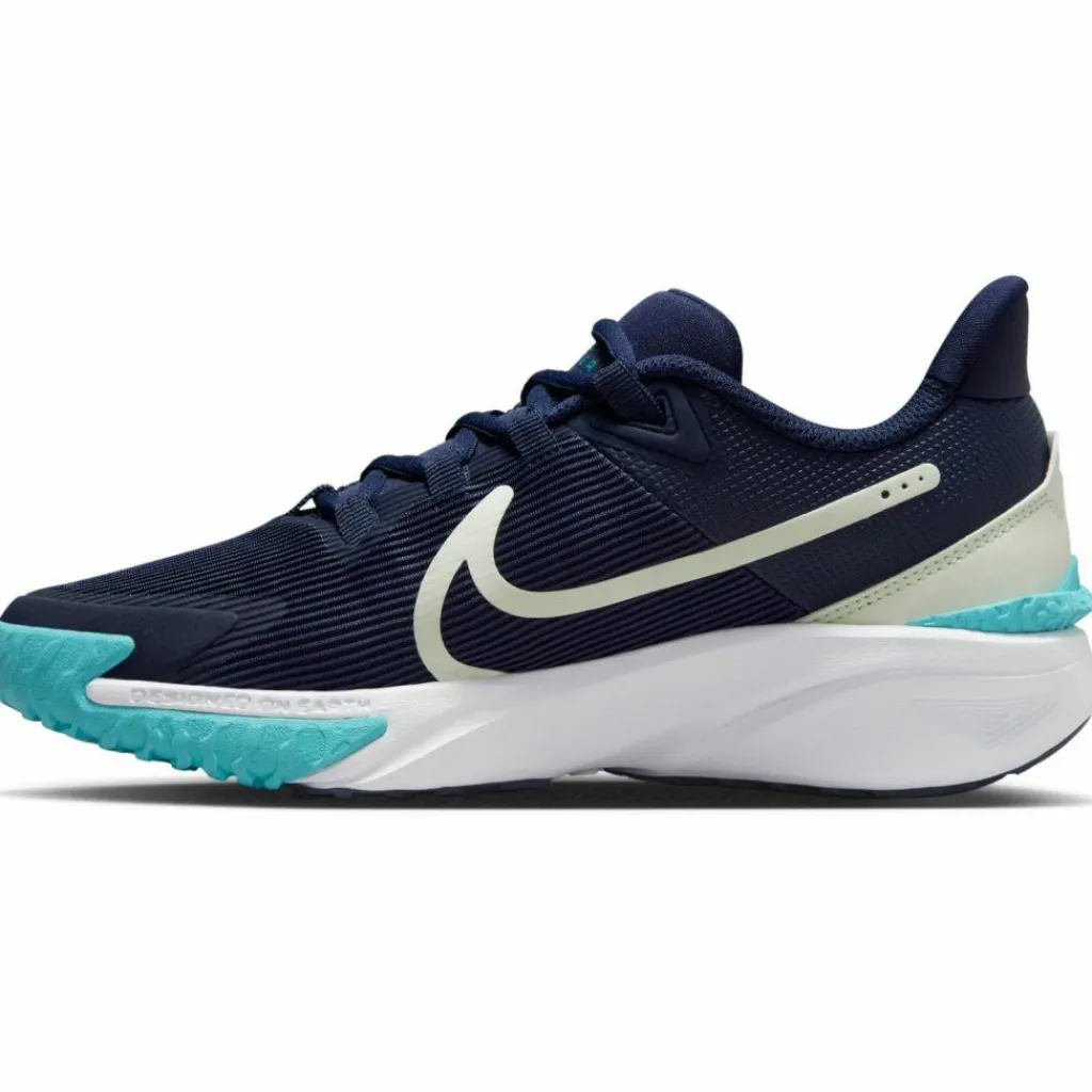 Nike Laufen|Laufschuhe<· STAR RUNNER 4 NN GS midnight navy-volt tint-dusty cactus