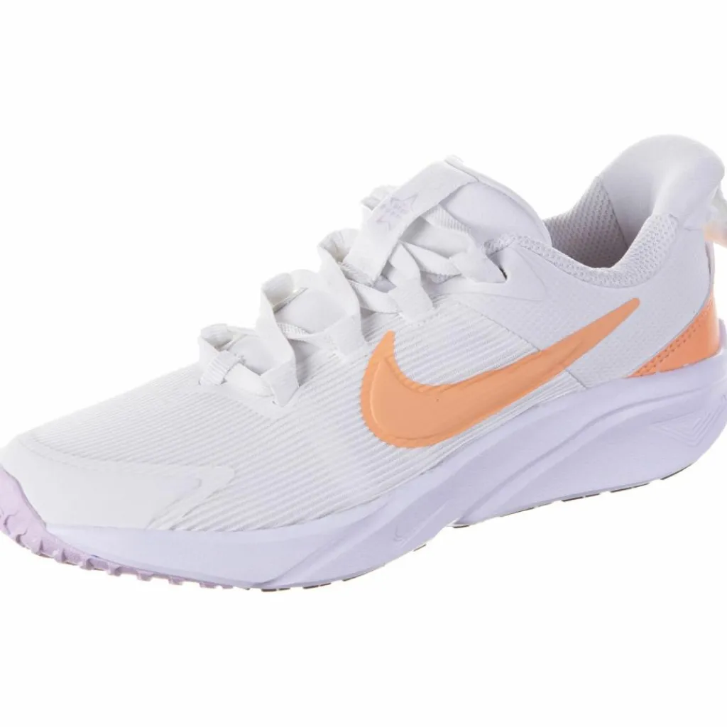Nike Laufen|Laufschuhe<· STAR RUNNER 4 NN PS summit white-white-black-apricot agate