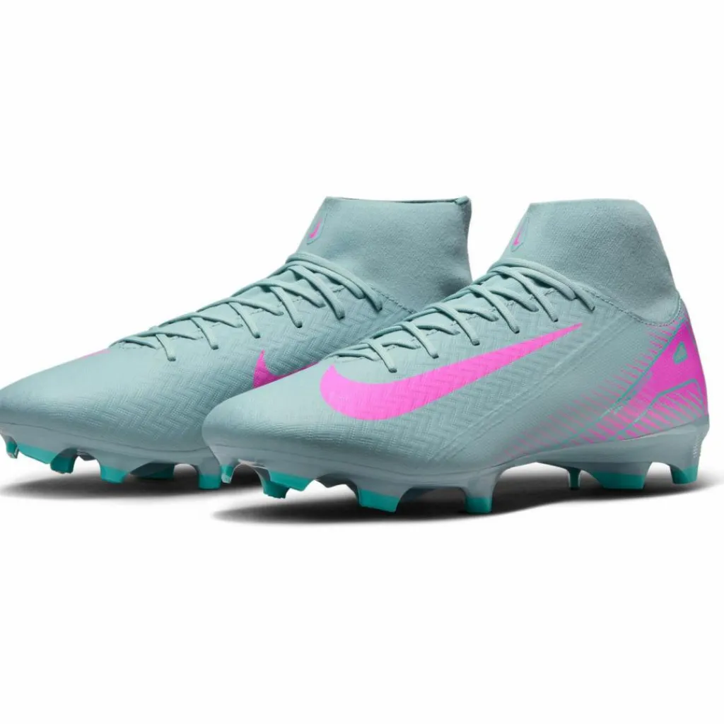 Nike Fußball|Fußball<· ZM SUPERFLY 10 ACAD FG-MG ocean cube-pink blast