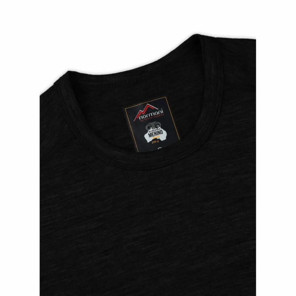normani Outdoor Sports Bergsteigen<· Merino Melbourne Schwarz