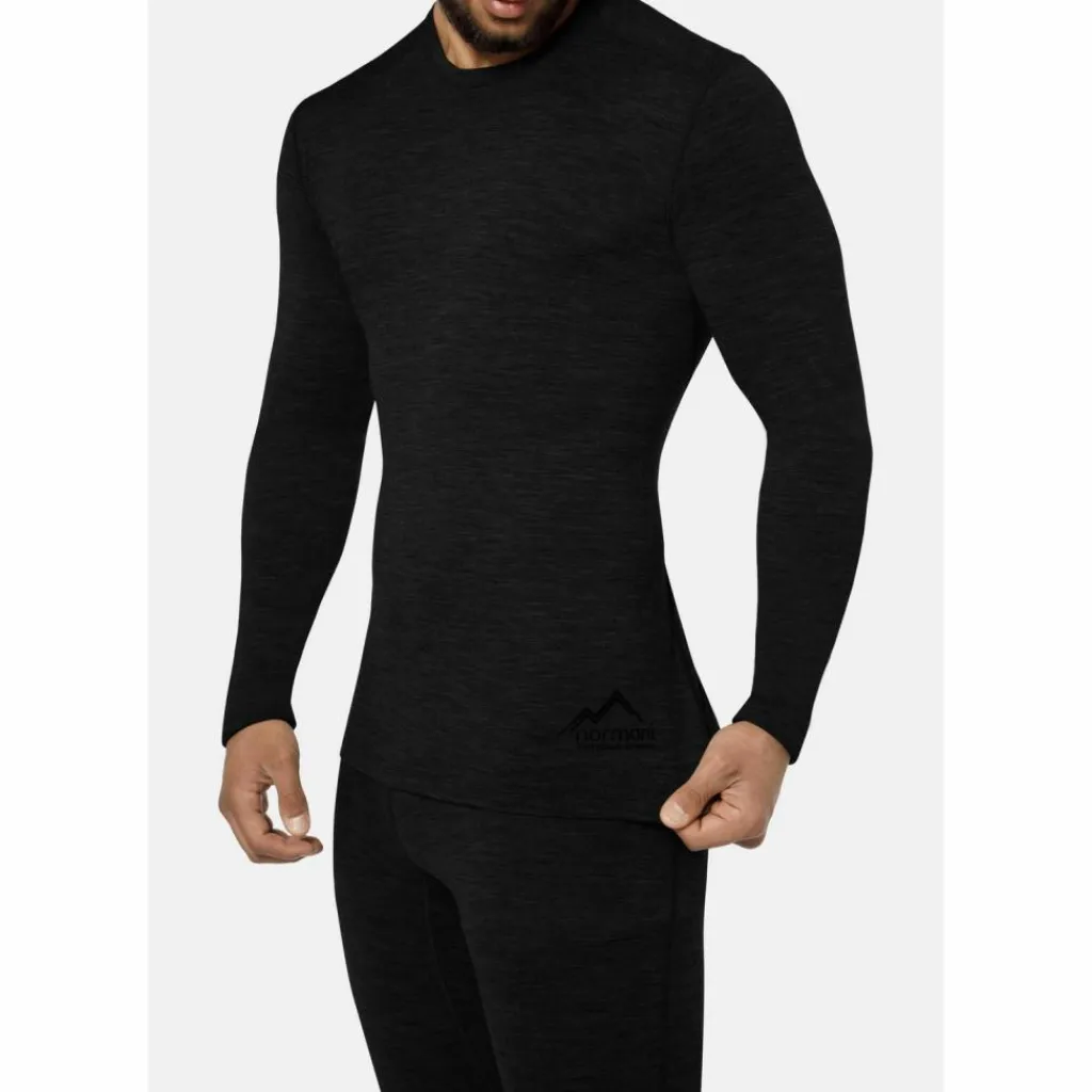 normani Outdoor Sports Bergsteigen<· Merino Melbourne Schwarz