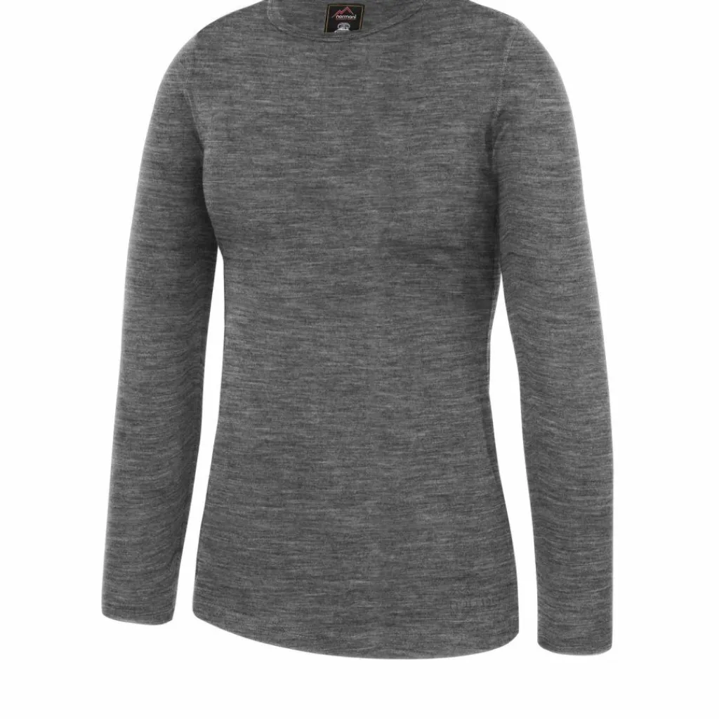 normani Outdoor Sports Shirts|Snowboarding<· Merino Mandurah Grau