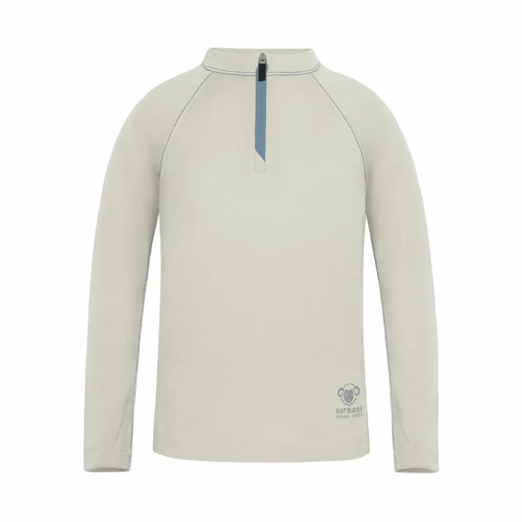 normani Outdoor Sports Snowboarding|Pullover & Sweats<· Merino Nyapari Wollweiß