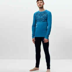Odlo Unterwäsche<· ACTIVE WARM ECO tumultuous sea graphic fw20-diving navy