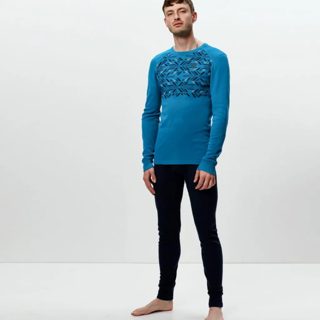 Odlo Unterwäsche<· ACTIVE WARM ECO tumultuous sea graphic fw20-diving navy
