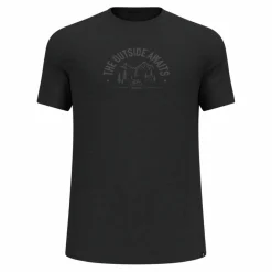 Odlo Trikots<· Merino black melange(60008)