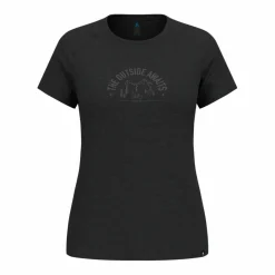 Odlo Trikots<· Merino black melange(60008)