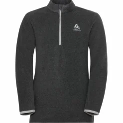 Odlo Ski|Shirts<· ROY HALFZIP shale grey-black stripes