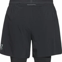 On Laufen|Laufen<· 5" Performance 2-1 Shorts black
