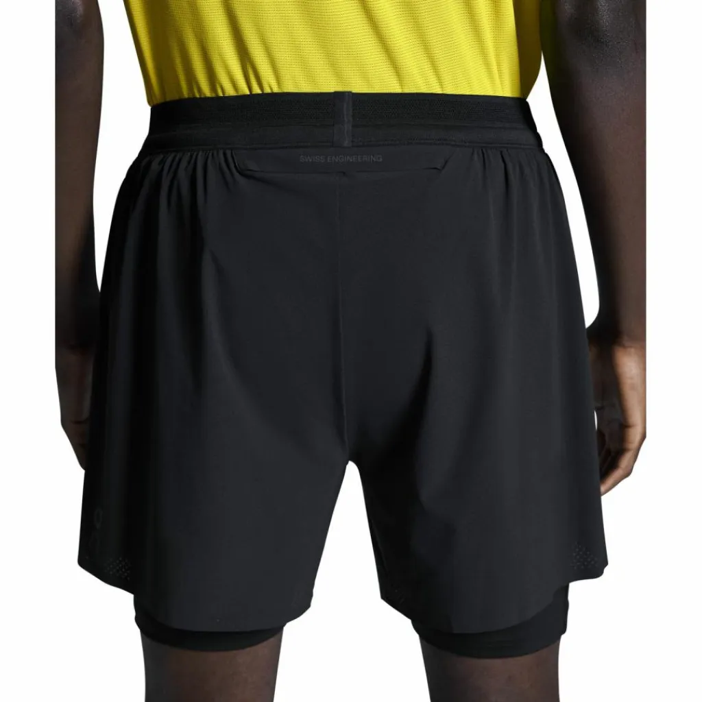 On Laufen|Laufen<· 5" Performance 2-1 Shorts black