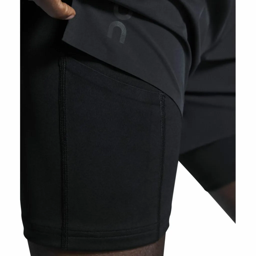 On Laufen|Laufen<· 5" Performance 2-1 Shorts black