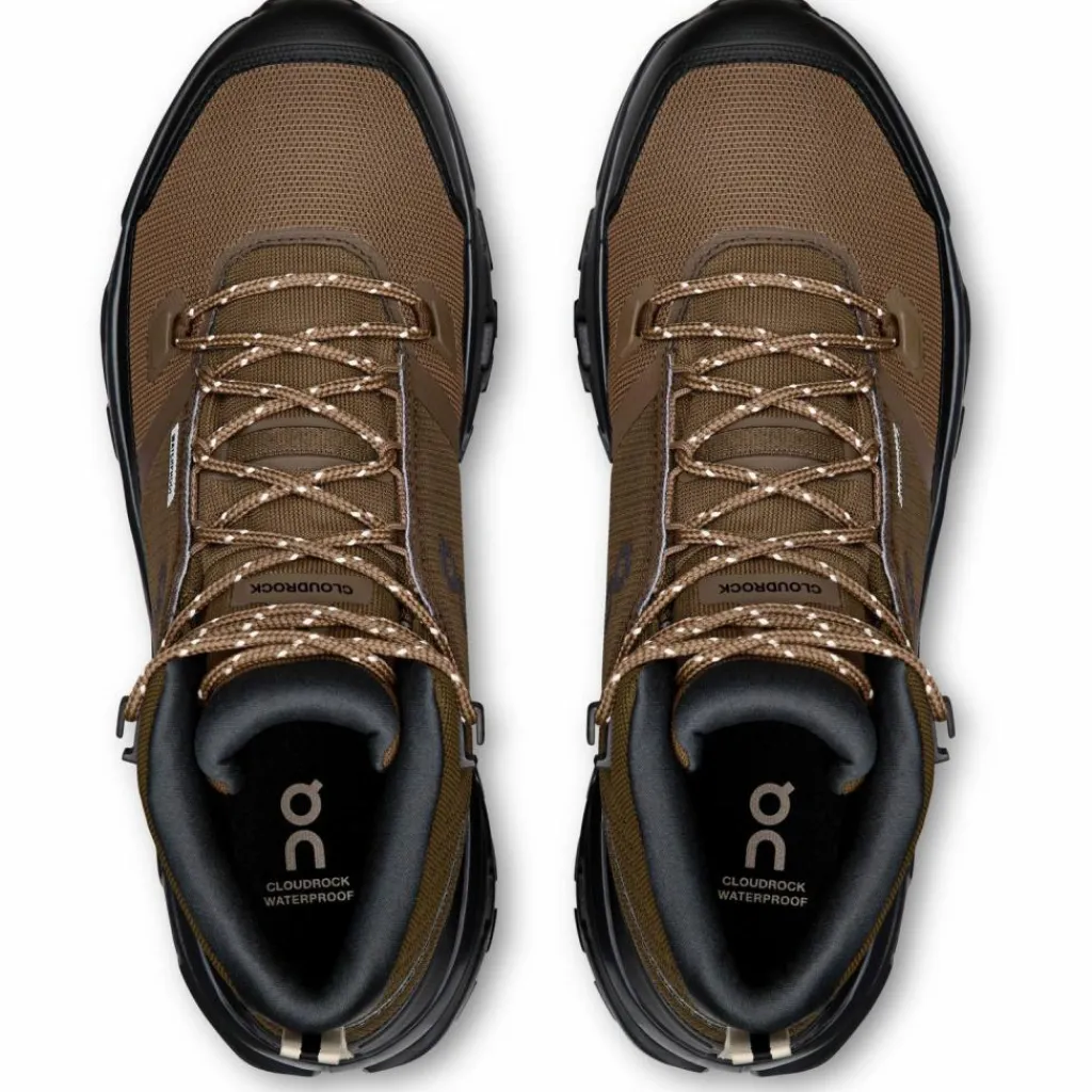 On Wanderschuhe<· Cloudrock Mid WP earth-black