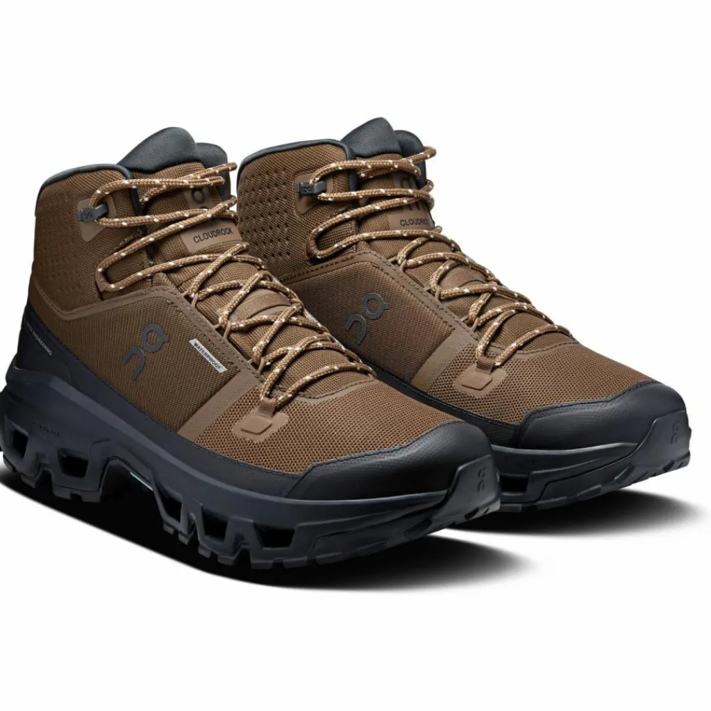 On Wanderschuhe<· Cloudrock Mid WP earth-black