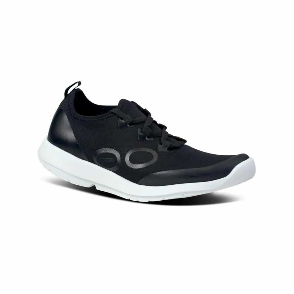 OOFOS Laufschuhe|Fitnessschuhe<· OOmg Sport Lace white black