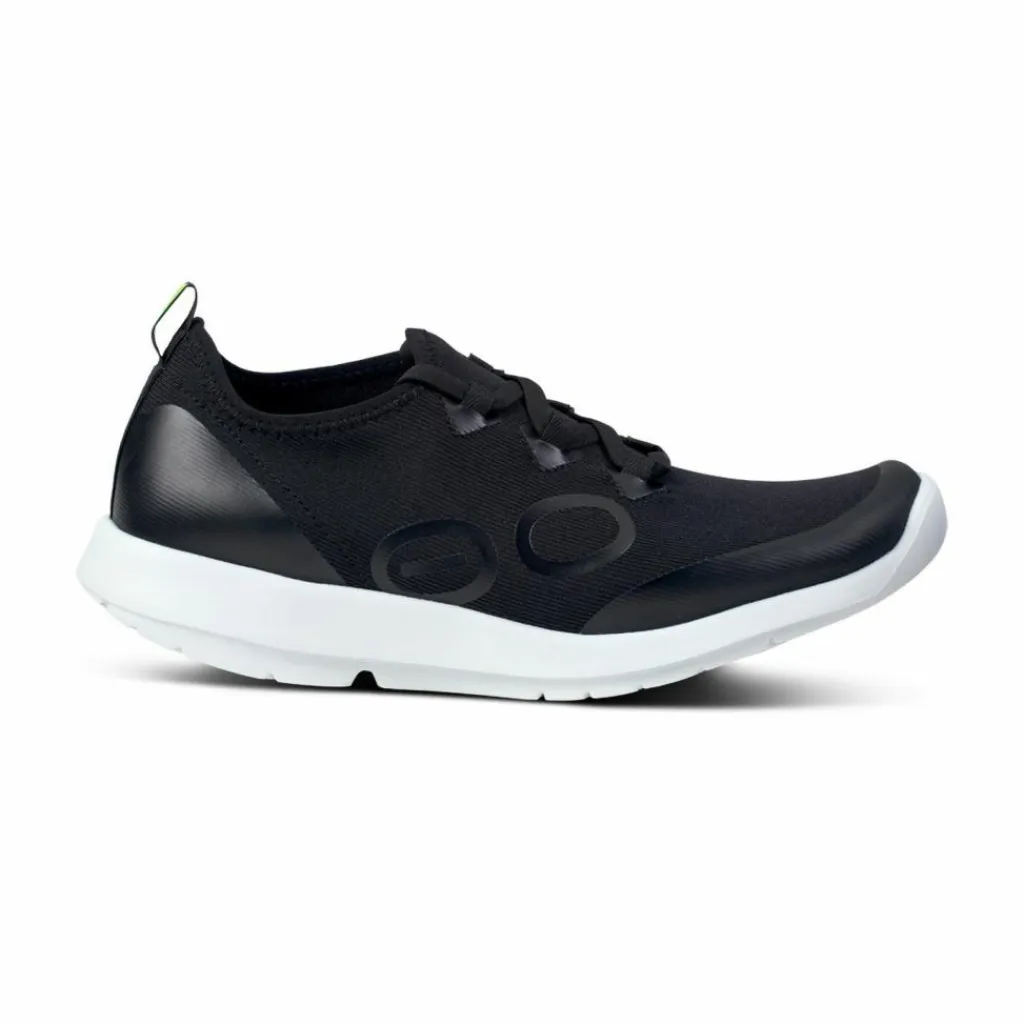 OOFOS Laufschuhe|Fitnessschuhe<· OOmg Sport Lace white black