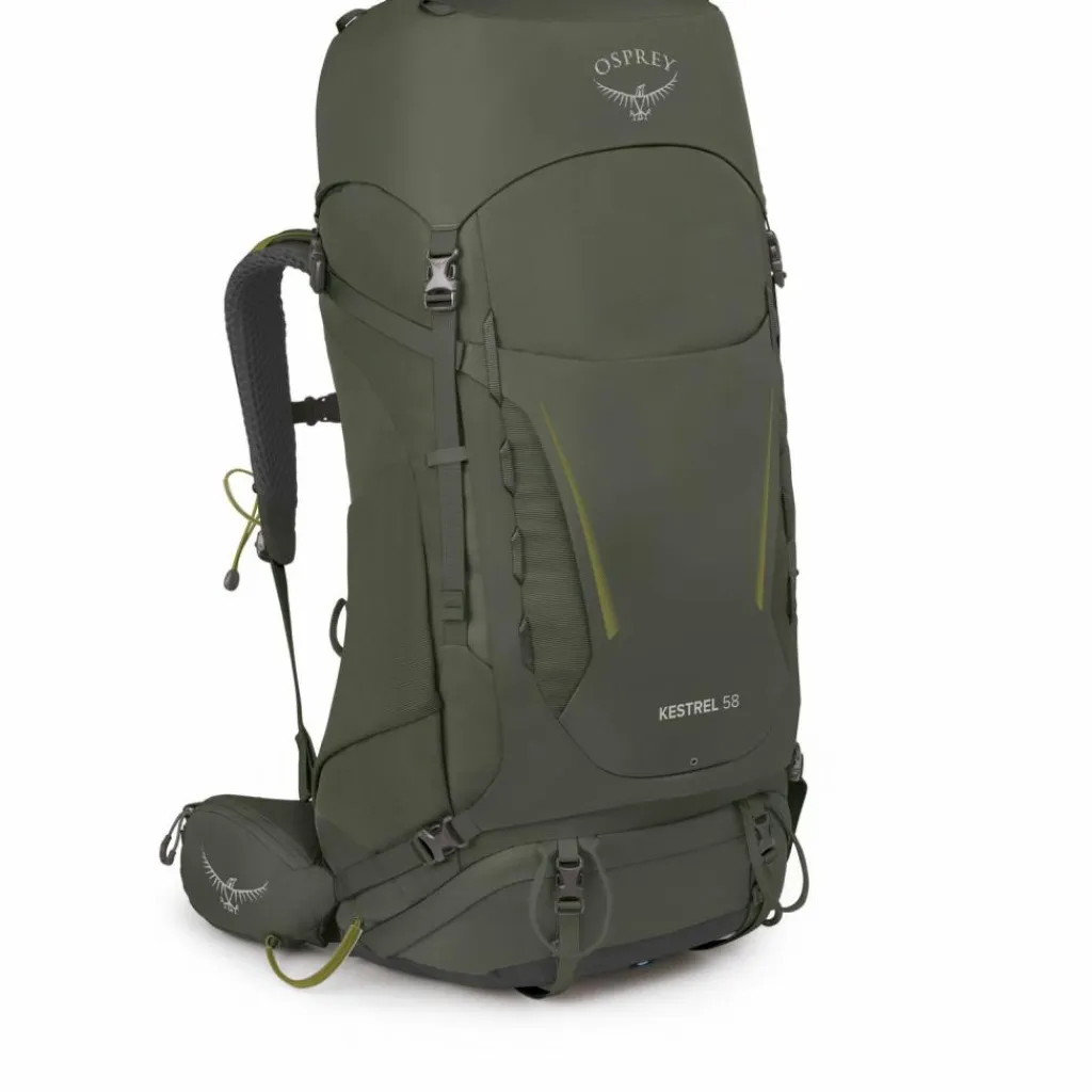 Osprey Trekkingrucksäcke|Wanderrucksäcke<· Kestrel 58 bonsai green