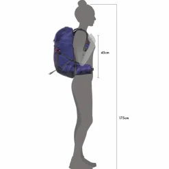 Osprey Wanderrucksäcke|Rucksäcke<· Tempest 26 deep fig-hotspot pink