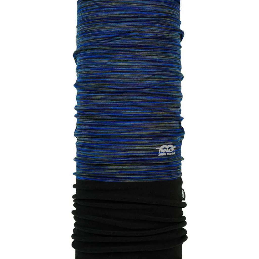 P.A.C. Kopfbedeckungen|Kopfbedeckungen<· Merino multi deep ocean
