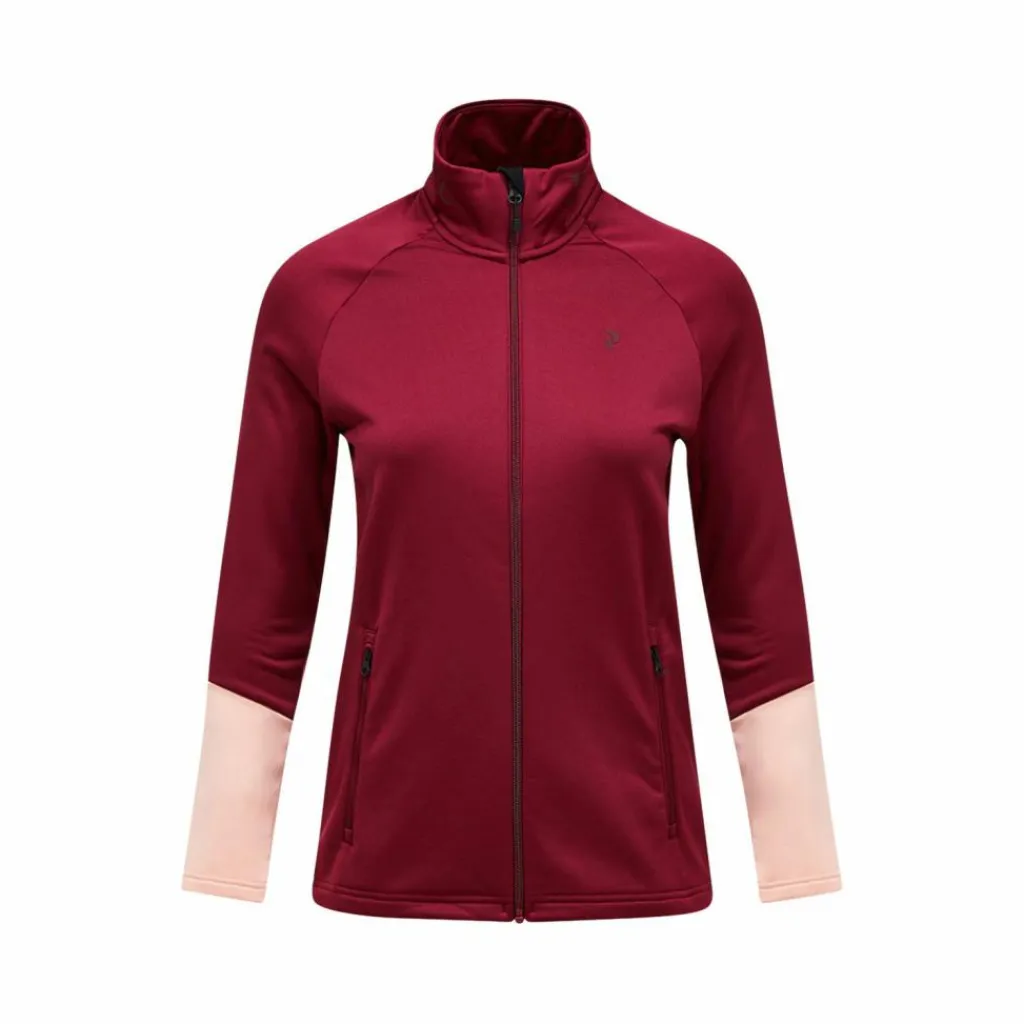 Peak Performance Fleecejacken< weinrot