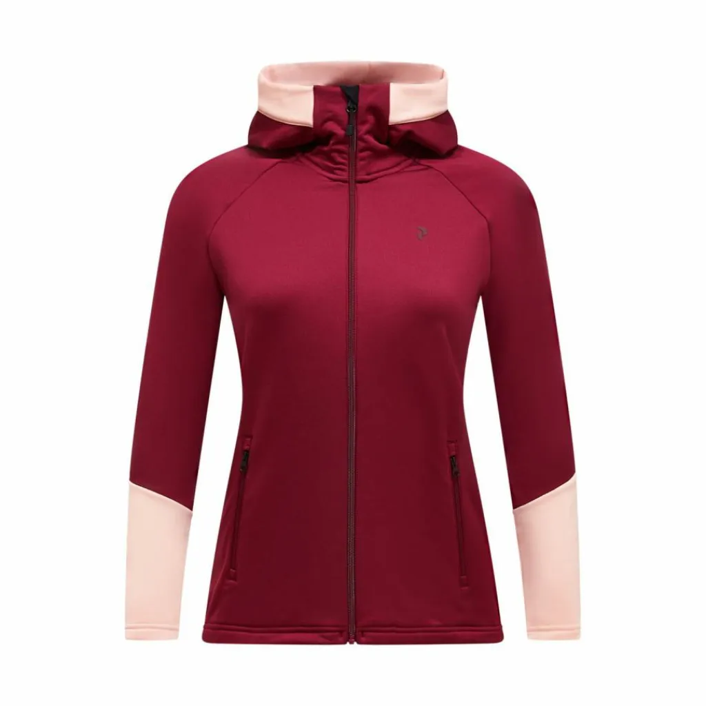 Peak Performance Fleecejacken< weinrot