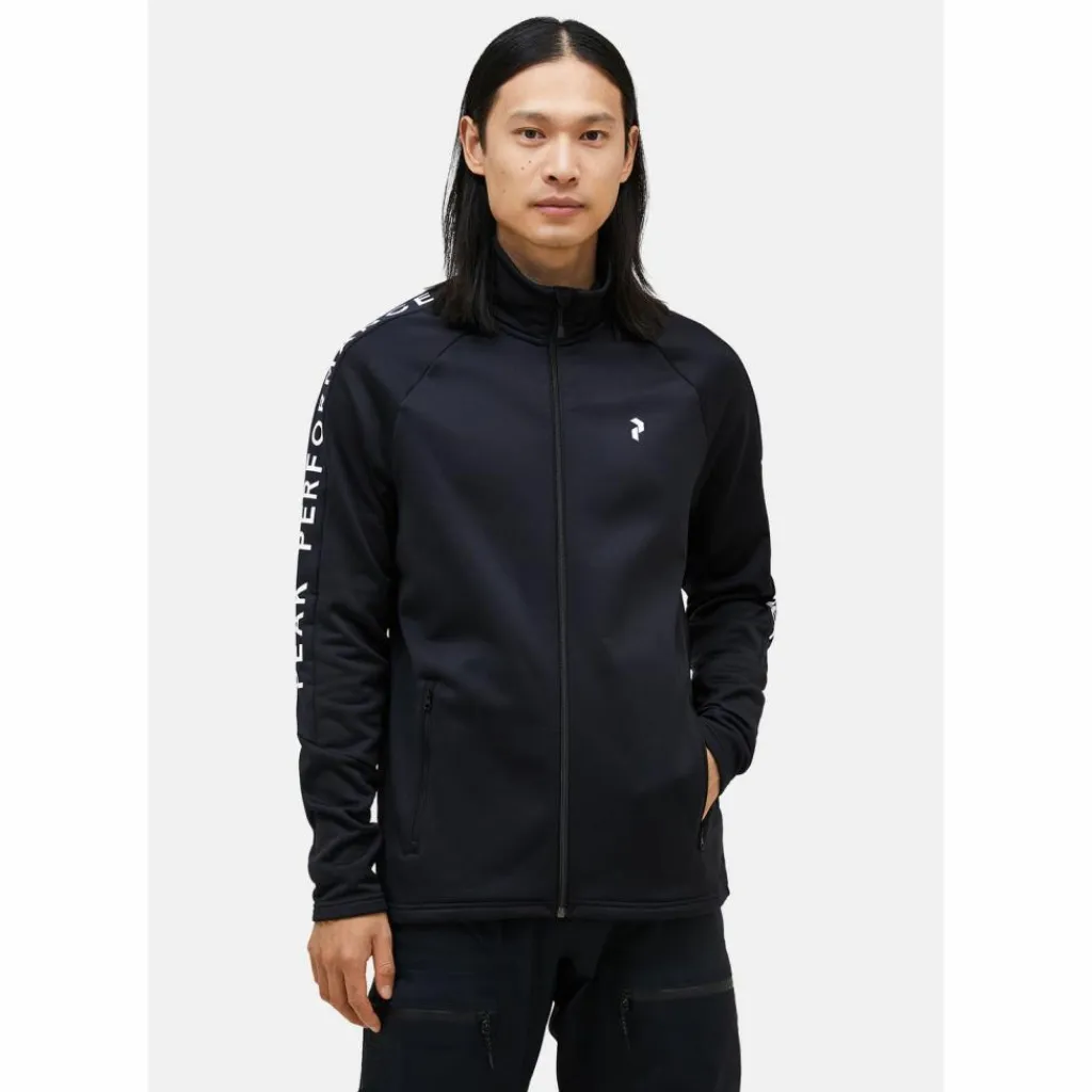 Peak Performance Fleecejacken<· M Rider Zip Jacket black