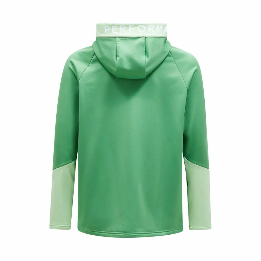Peak Performance Fleecejacken<· M Rider Zip Hood blattgruen