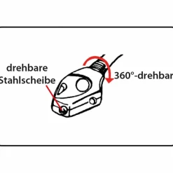 POINT Fahrradschlösser|Sicherung & Karabiner<· K 65 schwarz