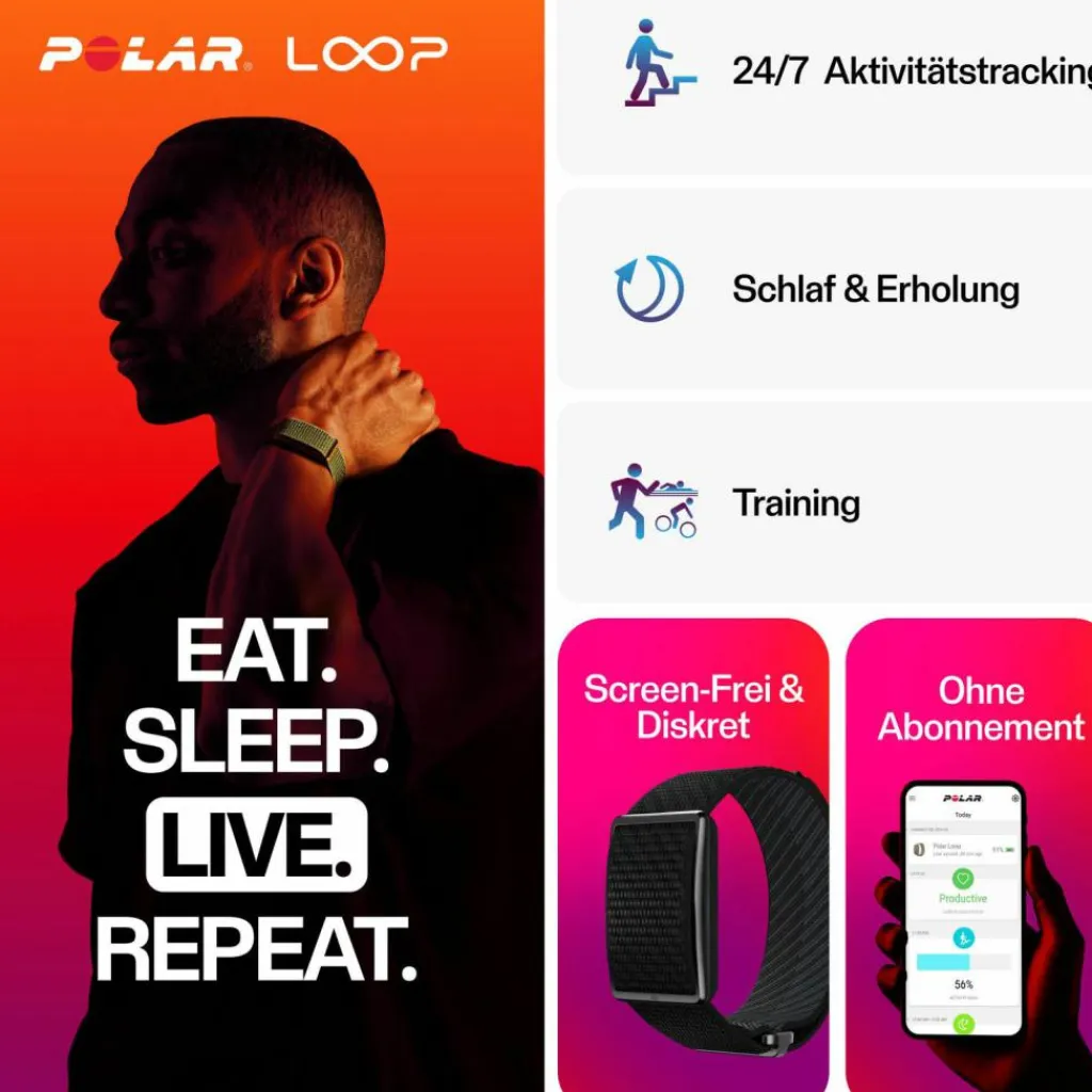 Polar Training|Wandern<· Loop blk-blk