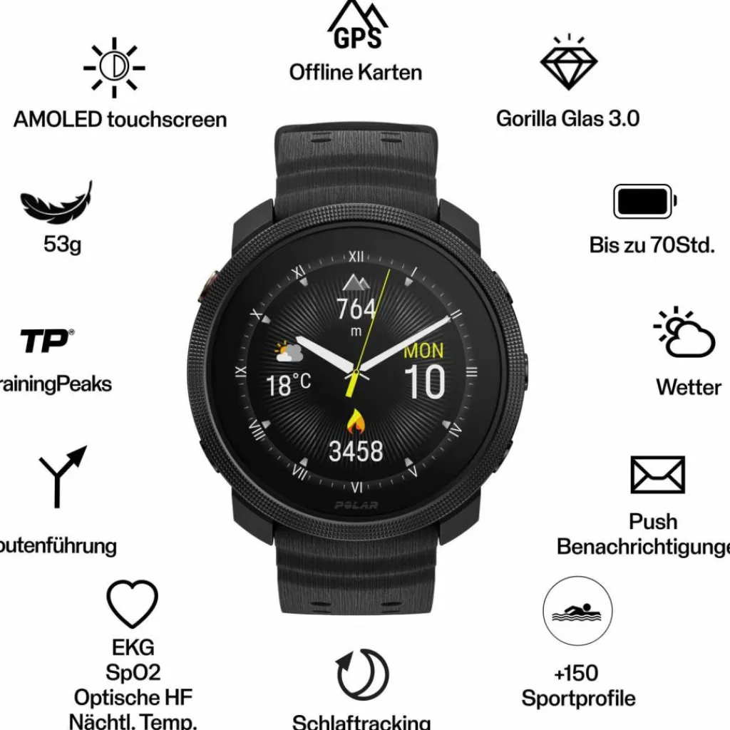 Polar Uhren & Tracker|Uhren & Tracker<· VANTAGE M3 black
