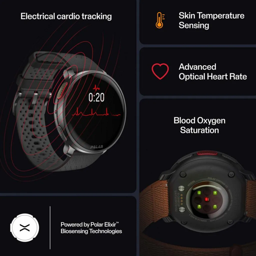 Polar Uhren & Tracker|Uhren & Tracker<· VANTAGE V3 Bundle black-orange