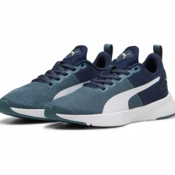 PUMA Laufen|Laufschuhe<· Flyer Runner club navy-gray skies-puma white