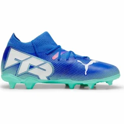 PUMA Fußballschuhe<· FUTURE 7 MATCH FG/AG Jr bluemazing-puma white-electric peppermint
