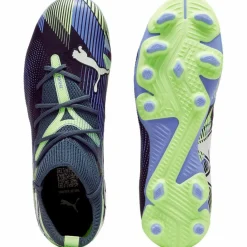 PUMA Fußballschuhe<· FUTURE 7 MATCH FG/AG Jr gray skies-puma white-fizzy apple