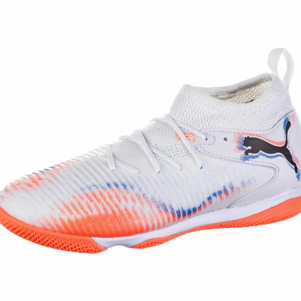 PUMA Fußballschuhe<· FUTURE 8 MATCH IT - Mid Jr puma white-puma black-glowing red