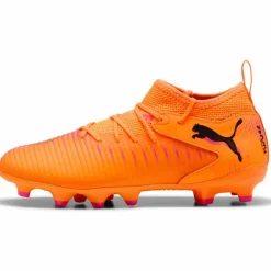 PUMA Fußballschuhe<· FUTURE 8 MATCH FG-AG Jr heat fire-puma black-ravish