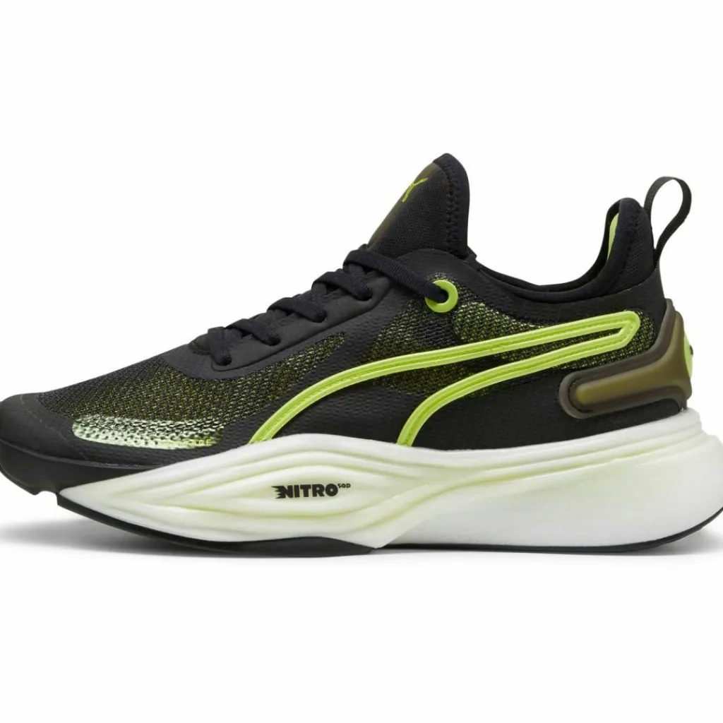 PUMA Fitnessschuhe<· PWR Nitro Squared Neo Force puma black-lime squeeze-lime pow