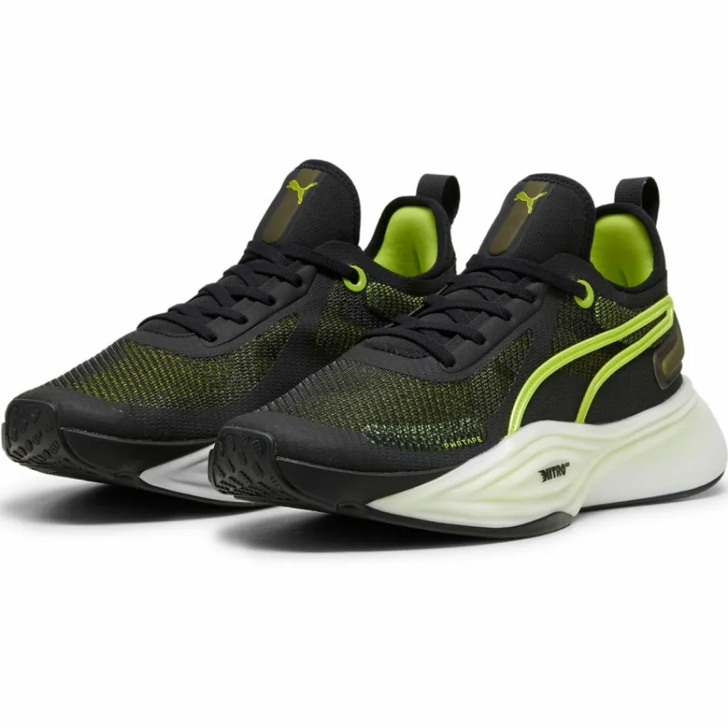 PUMA Fitnessschuhe<· PWR Nitro Squared Neo Force puma black-lime squeeze-lime pow