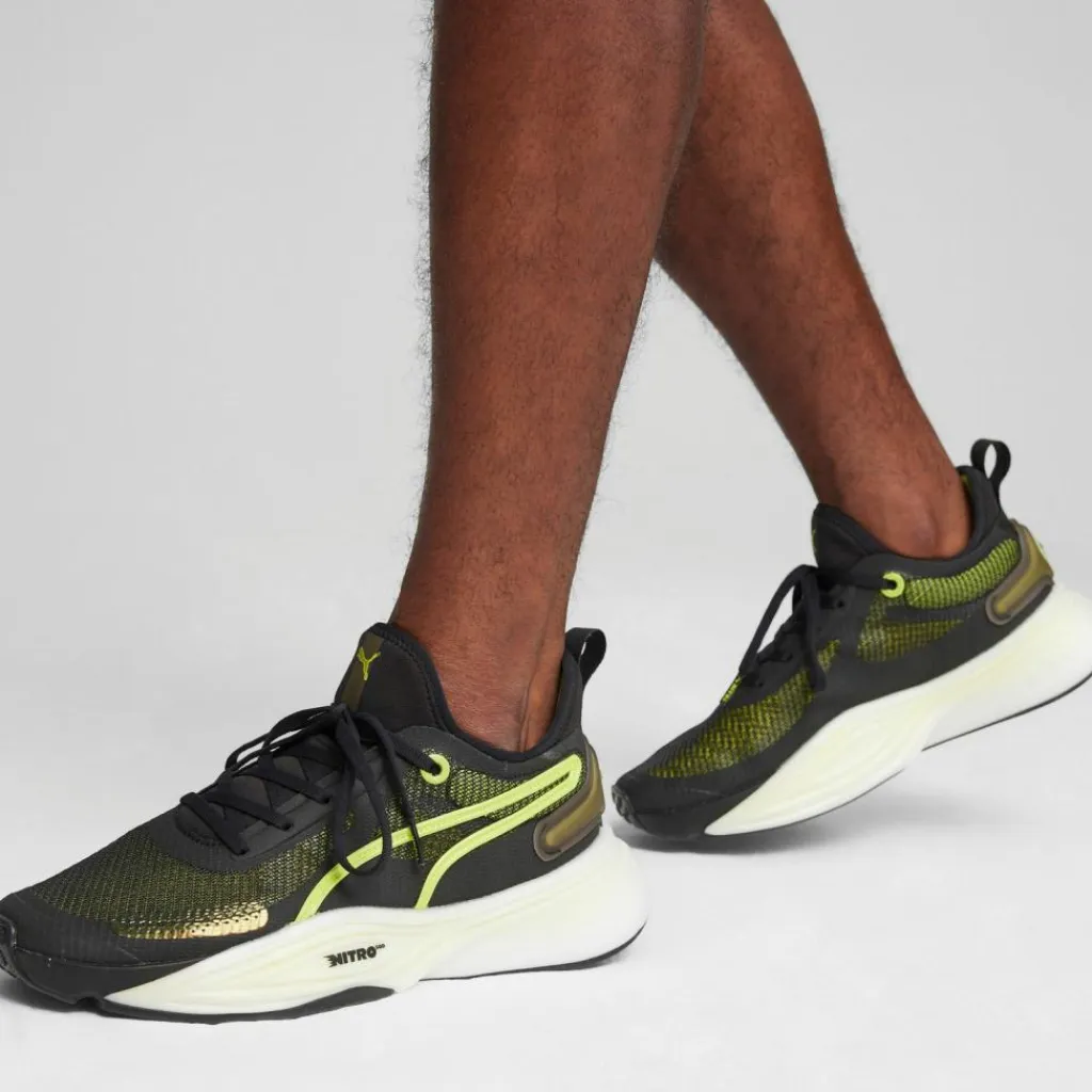 PUMA Fitnessschuhe<· PWR Nitro Squared Neo Force puma black-lime squeeze-lime pow