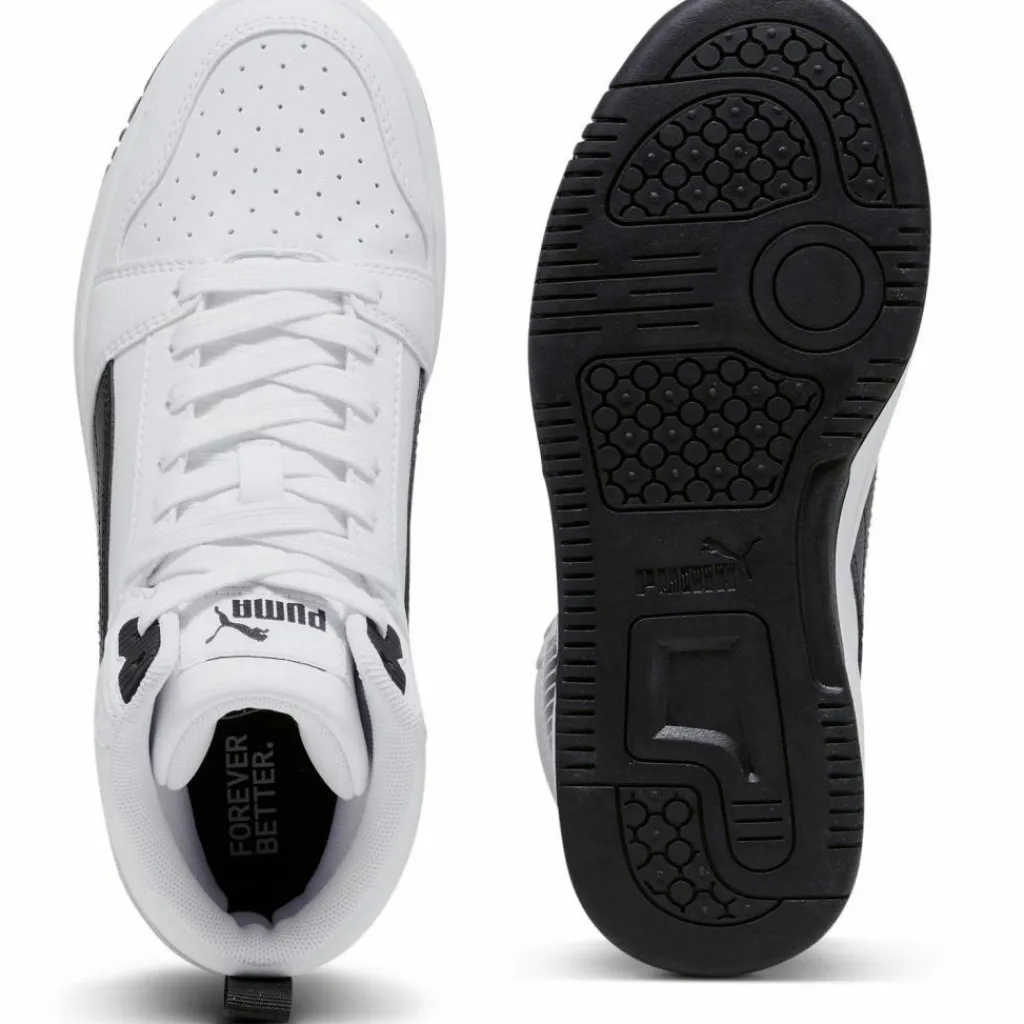 PUMA Sneaker<· Rebound V6 Mid Jr puma white-puma black