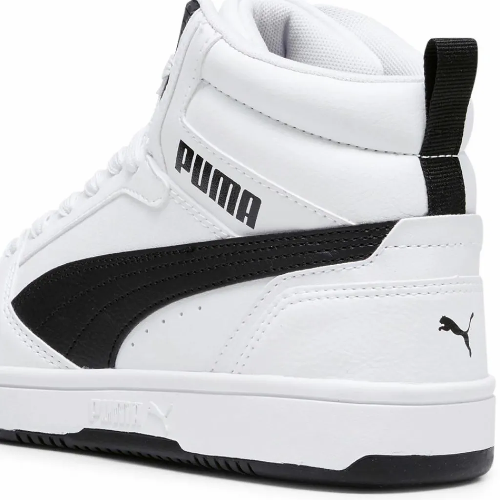 PUMA Sneaker<· Rebound V6 Mid Jr puma white-puma black