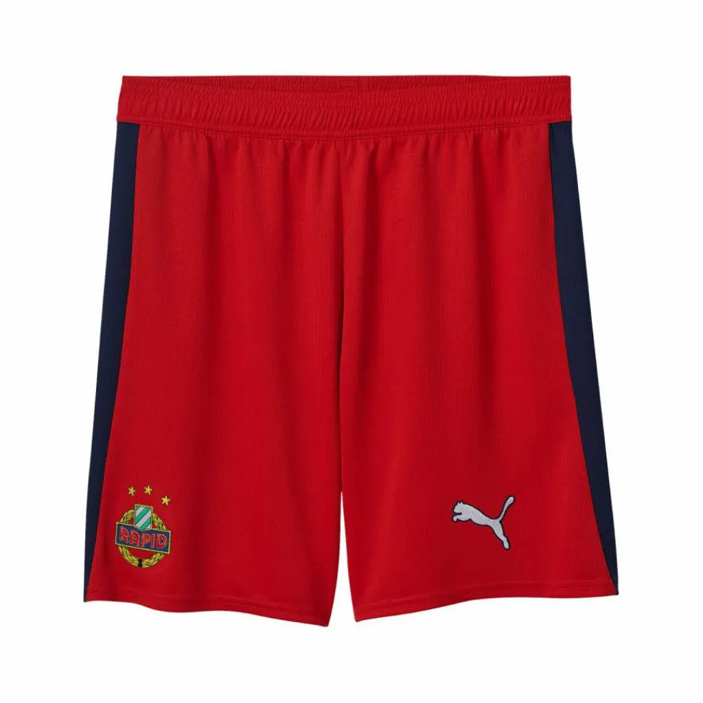 PUMA Shorts<· SK Rapid Wien Short Auswärts 2025/2026 rot