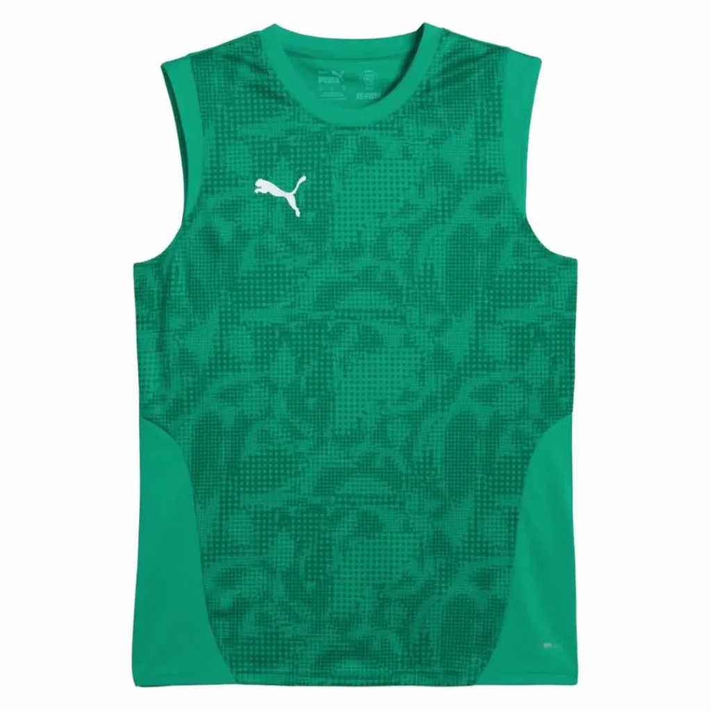 PUMA Trikots<· teamCUP Training Tanktop gruensilbergruen
