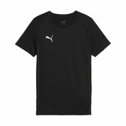 PUMA Shorts<· teamFINAL Casuals T-Shirt Kids schwarzsilber