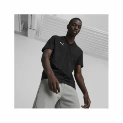 PUMA Trikots<· teamFINAL Casuals Poloshirt schwarzsilber