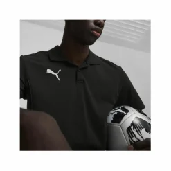 PUMA Trikots<· teamFINAL Casuals Poloshirt schwarzsilber